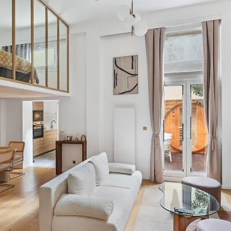 Luxueuse Avec Jardin Prive Sauna Et Jacuzzi Apartamento París
